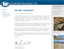Tablet Screenshot of lscontracting.com